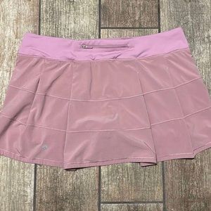 Lululemon pink pace rival skirt